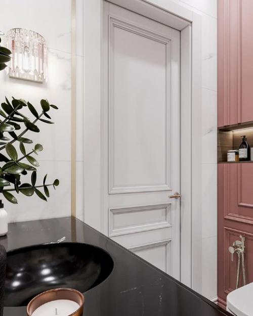 Стильный дизайн - проект небольшого санузла. 02