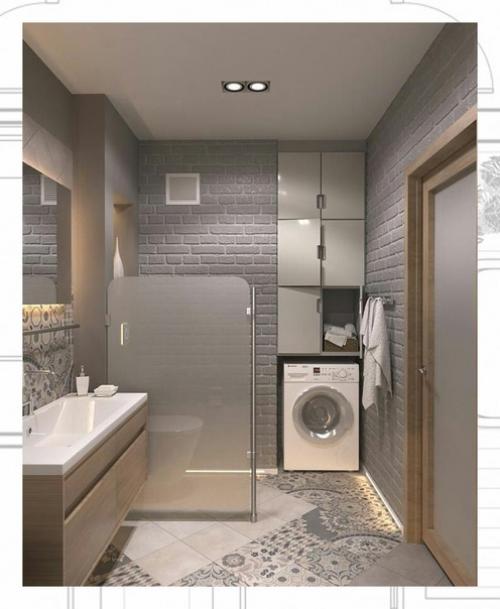 Визуализация проекта ванной комнаты. 03