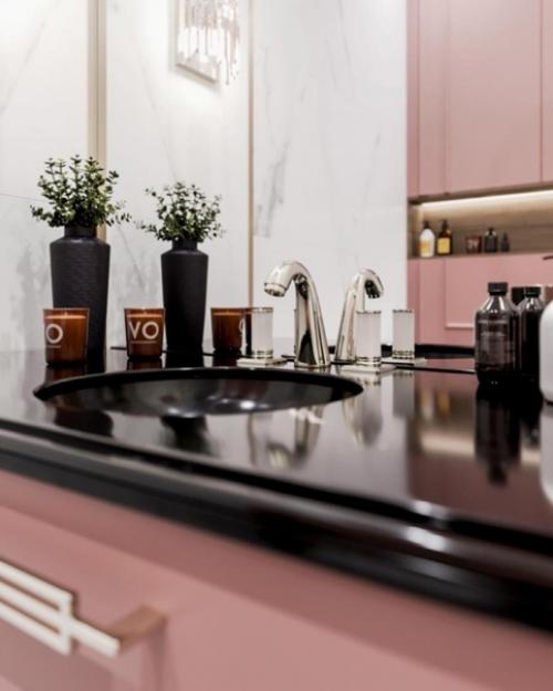 Стильный дизайн - проект небольшого санузла. 03