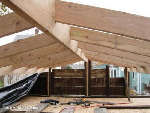 Висячие стропила: разновидности, монтаж. 03 Висячие стропила: разновидности, монтаж. 03