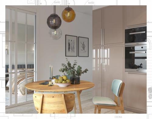 Площадь в 52 квадратных метра - достаточная, чтобы создать комфортное и удобное пространство для жизни одного человека. 05