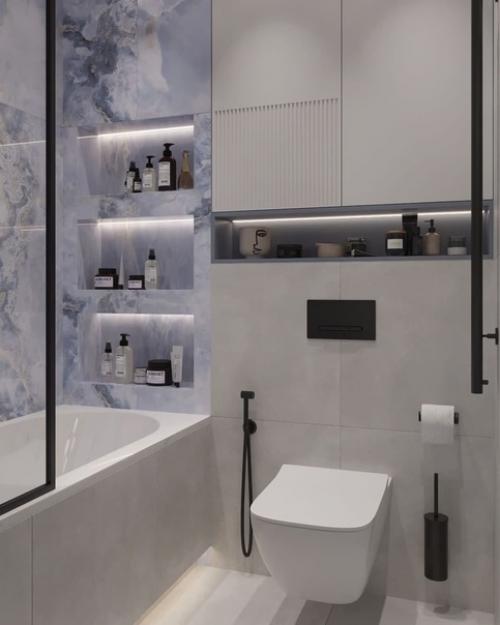 Ванная комната в квартире старого фонда. 02