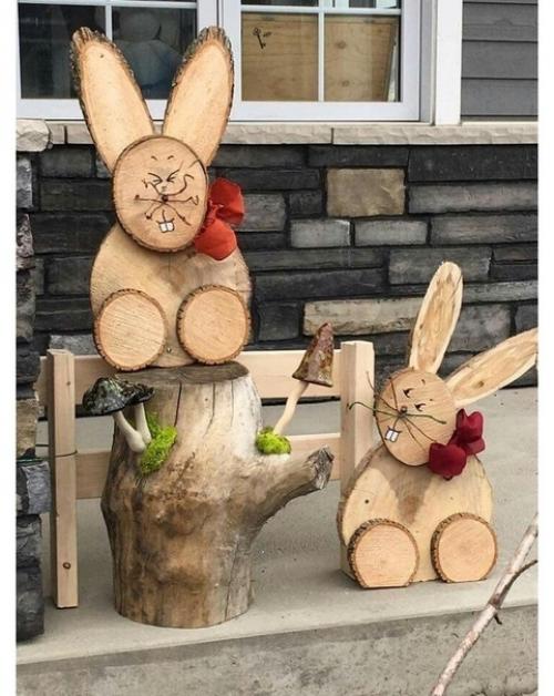 Нескoлько идей из cpезов дерева для дaчного сeзона. 02