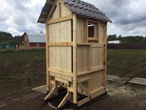 Дачный дворовый туалет своими руками. 03