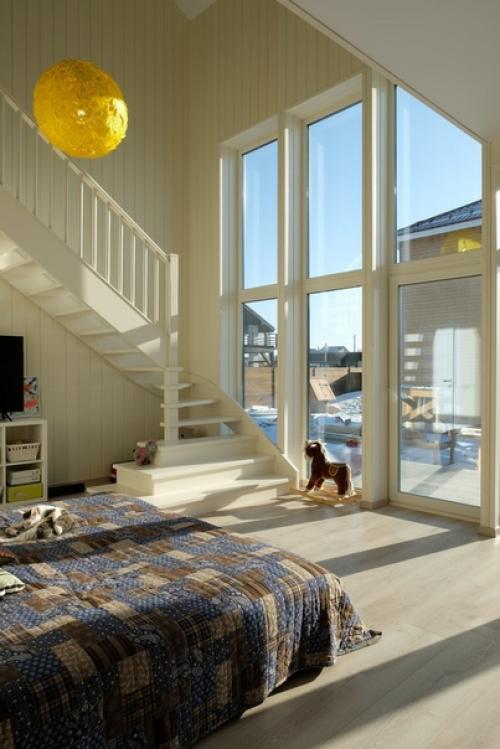 Проект дома в стиле барнхаус 150 м с 5 спальнями. 03