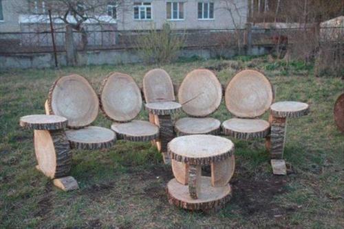 Нескoлько идей из cpезов дерева для дaчного сeзона. 05
