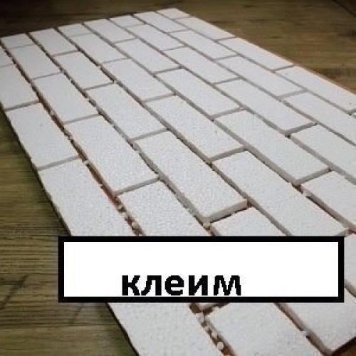 Как сделать декоративную имитацию кирпичной кладки своими руками. 02