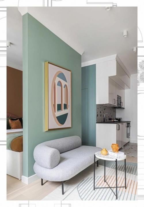 Маленькая квартира в стиле неомемфис. 01