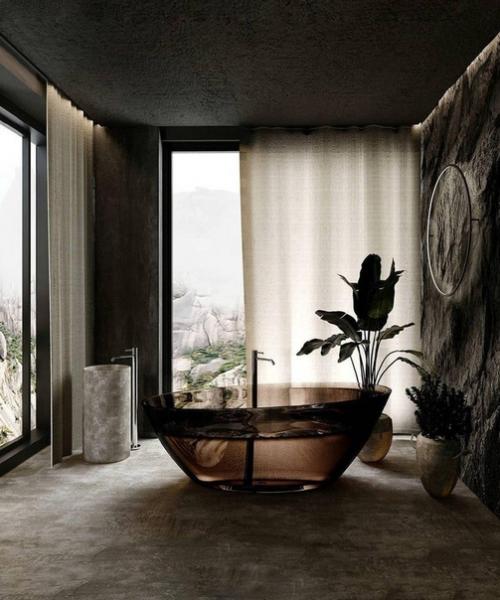 Wow - эффект в вашей ванной комнате создаст прозрачная ванна. 05