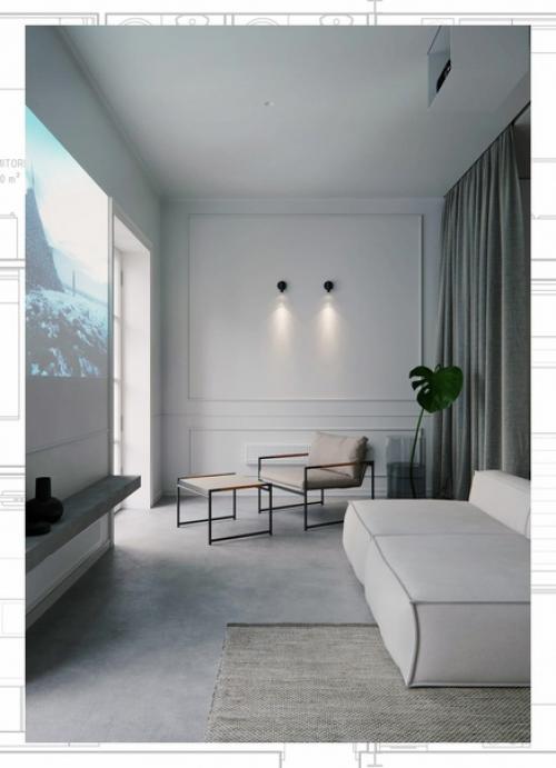 Эта квартира общей площадью 44 м 2 находится в старинном доме в центре Санкт-петербурга, Россия. 04