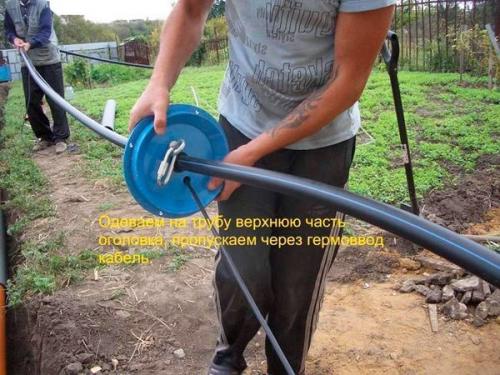 Монтаж насоса в скважину. 02 Монтаж насоса в скважину. 02