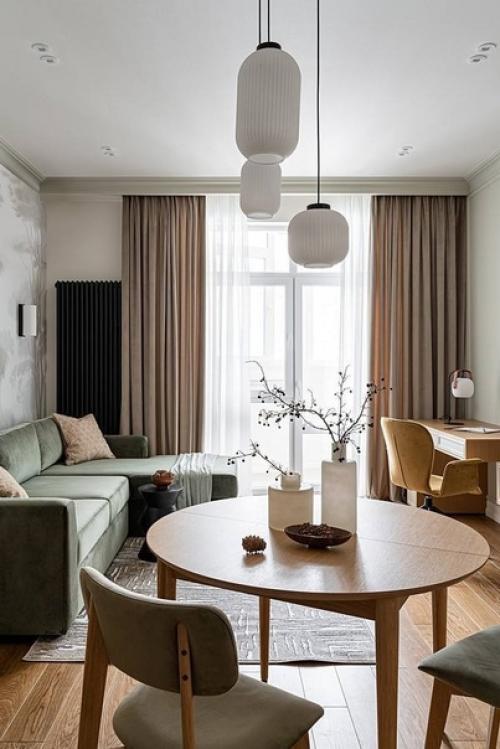 Стильная двушка с большим балконом для молодой пары. 02