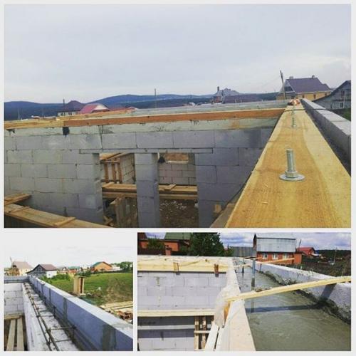 Армопояс в доме из газобетона. 05 Армопояс в доме из газобетона. 05