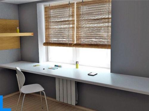 Подоконник - стол для небольших комнат своими руками. 05