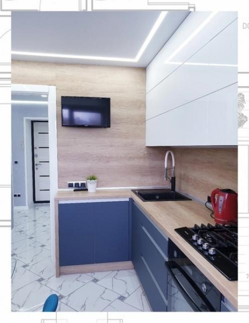 Синий цвет не так часто при оформлении интерьера используется. 06