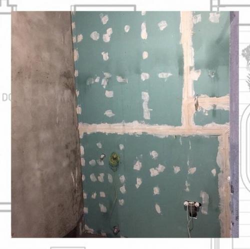 Процесс преображения обычного санузла в стильное помещение. 02