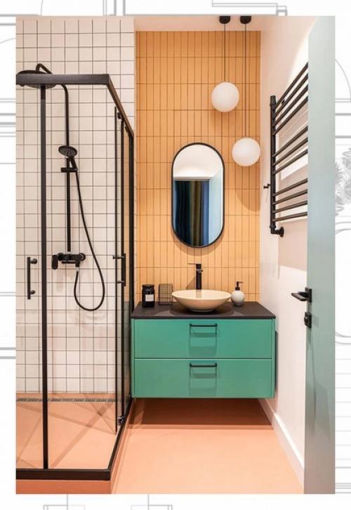 Маленькая квартира в стиле неомемфис. 07