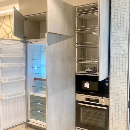 Теперь наша кухня на балконе. 08