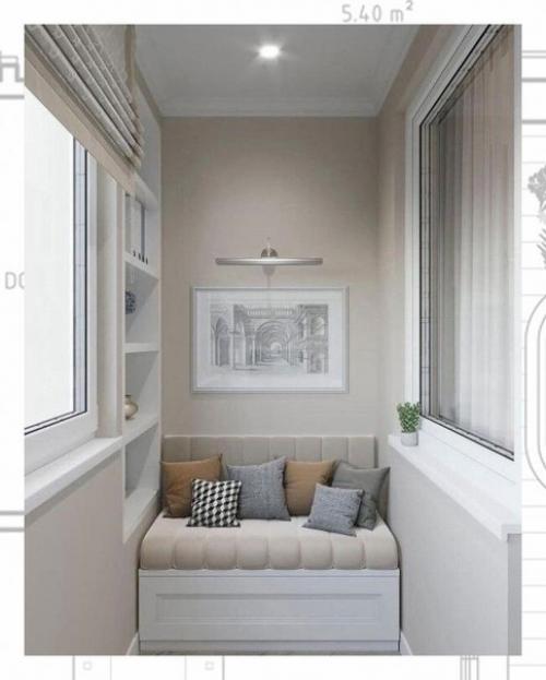 С небольшой изобретательностью даже небольшой балкон может превратиться в удобную зону отдыха. 06