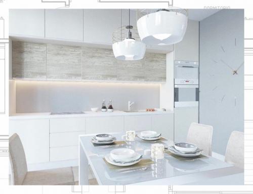 Дизайн квартиры в стиле легкий минимализм 94 кв. 02