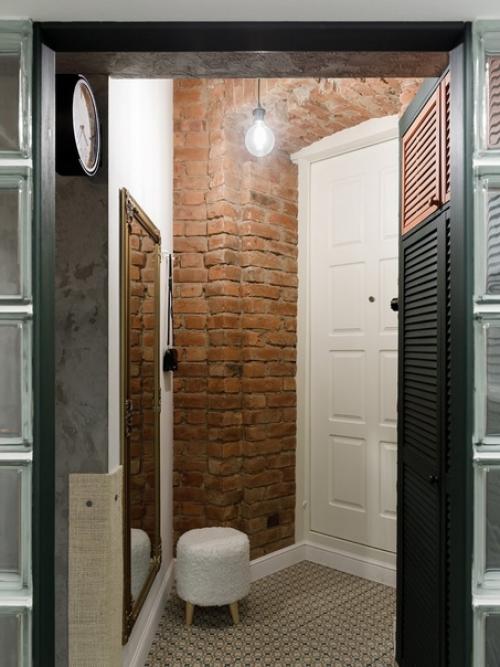 Крутая двухуровневая студия в старом фонде. 08