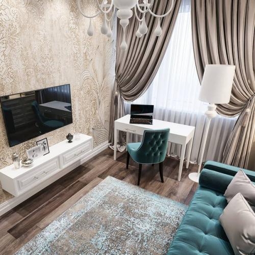 Шикарный проект комнаты в загородном доме для молодой девушки. 04