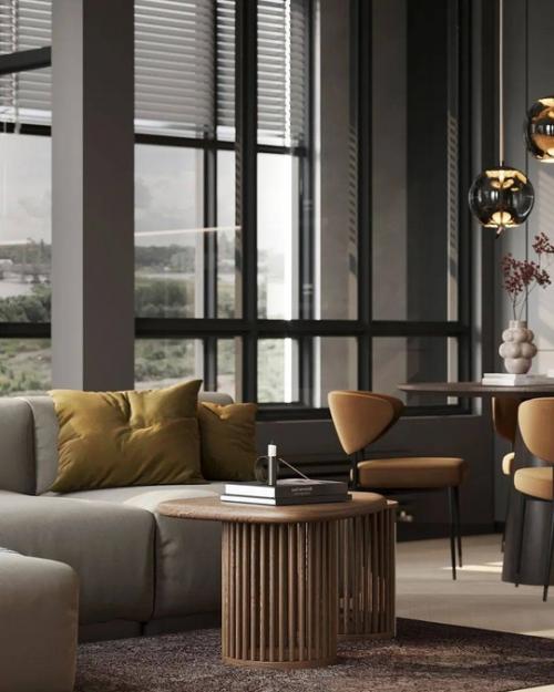 Современный минимализм в дизайне однокомнатной квартиры. 01