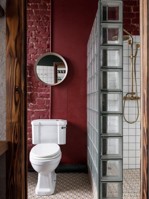 Крутая двухуровневая студия в старом фонде. 06