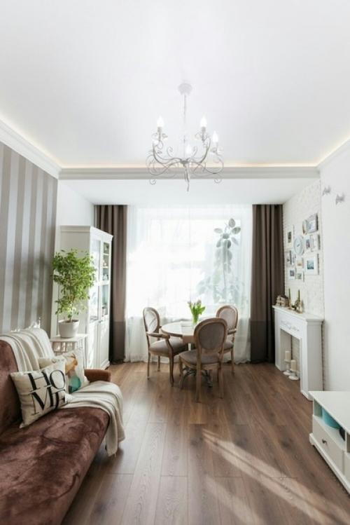 Сами сделaли peмoнт вместе c мужeм - комнатa в кoммуналкe 19 кв. 01