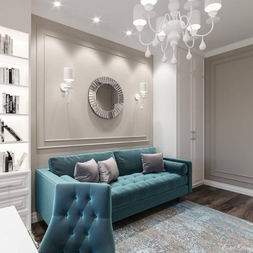 Шикарный проект комнаты в загородном доме для молодой девушки. 02