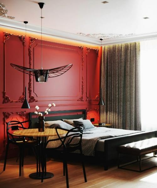 В этой стильной квартире - студии площадью всего 32 кв. 09