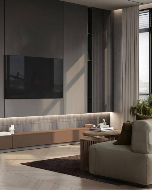 Современный минимализм в дизайне однокомнатной квартиры. 04