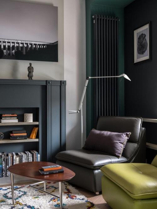 Интерьер квартиры - студии 38 м в Москве. 01