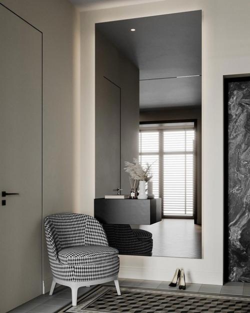 Необычный дизайн однокомнатной квартиры в современном стиле с модными фишками. 03