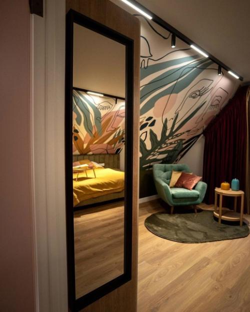 Яркие акценты в дизайне загородного дома. 04