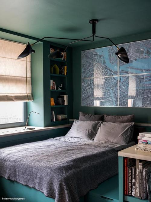 Интерьер квартиры - студии 38 м в Москве. 05