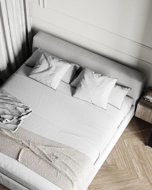 Необычный дизайн однокомнатной квартиры в современном стиле с модными фишками. 06