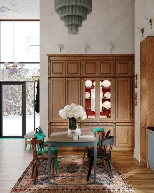 Эта кухня - гостиная сочетает в себе эстетику и функциональность, превращая пространство в идеальное место для жизни и приёма гостей. 05