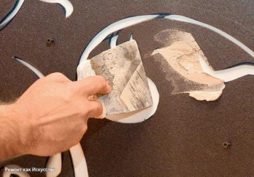 Объемные узоры на стене. 02