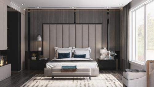 Сменив изголовье кровати или украсив его, вы с легкостью освежите интерьер всей спальни. 03