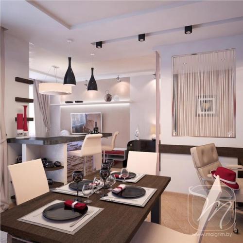 Дизайн однокомнатной квартиры в Минске. 03