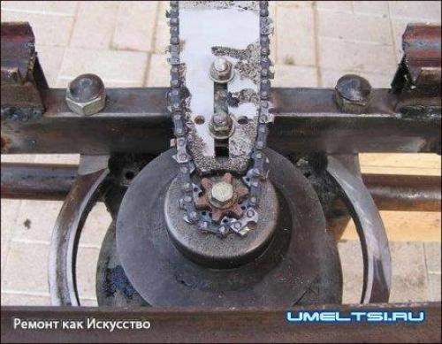 Шинная пилорама своими руками. 05