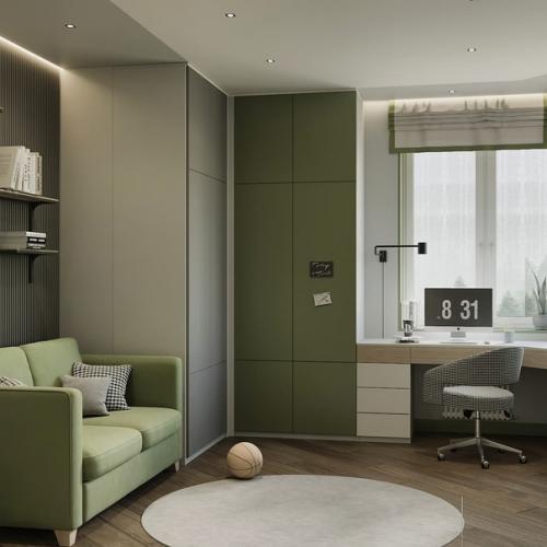 Вариант детской для трех мальчиков. 03