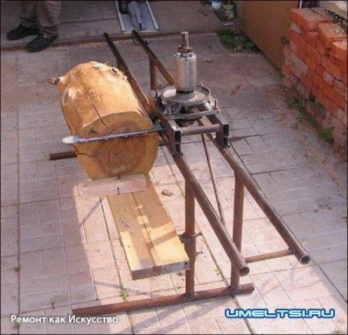 Шинная пилорама своими руками. 02