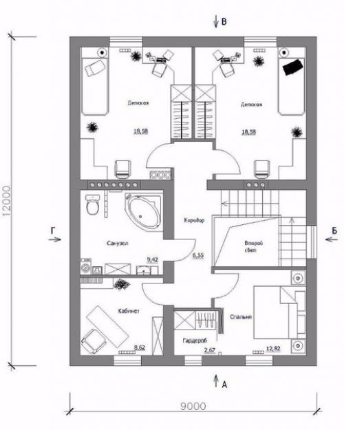 Проект загородного дома Просторный - комфорт с размахом! 06 Проект загородного дома Просторный - комфорт с размахом! 06