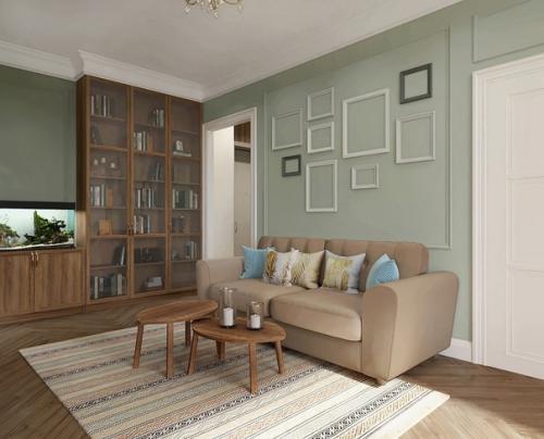 Дизайн кухни - гостиной и коридора из одного проекта. 05