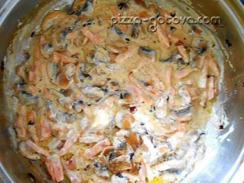 Паста с грибами и ветчиной. 05 Паста с грибами и ветчиной. 05