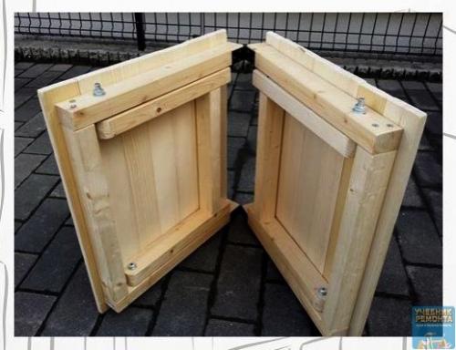 Идея хорошая!  Складной столик своими руками. 05