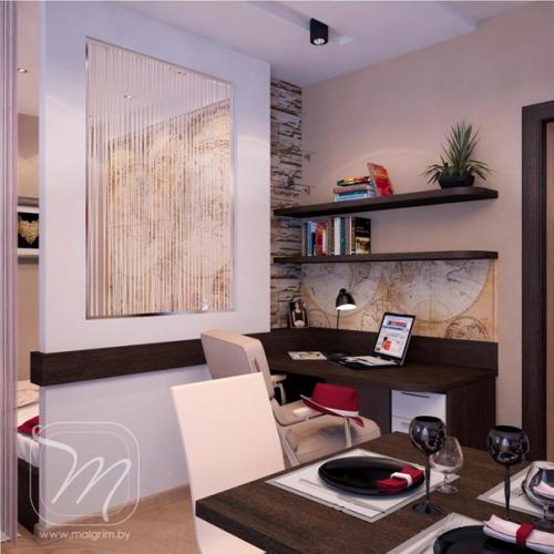 Дизайн однокомнатной квартиры в Минске. 02