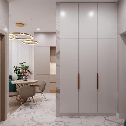 Хорошо продуманный и функциональный вариант обустройства небольшой квартиры в однушке. 06